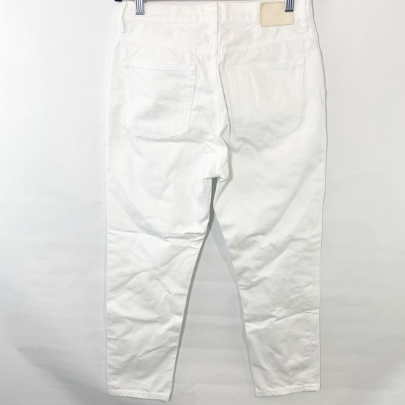 Everlane The Straight-Leg Crop white bone denim jeans - Picture 3 of 10